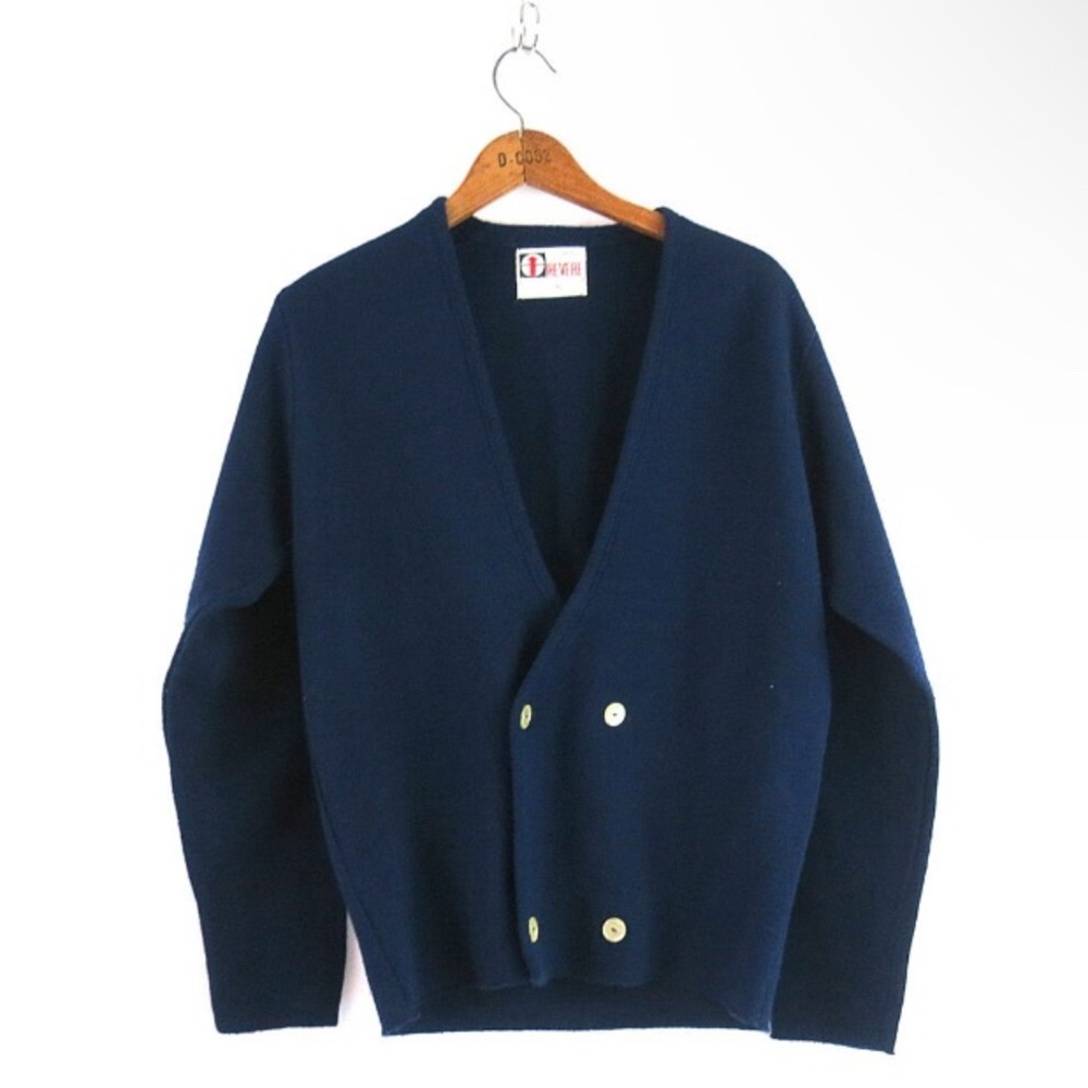 Vintage 1960’s navy blue sweater by REVERE